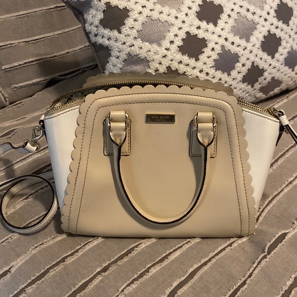 Kate Spade Cream/Tan Leather handbag